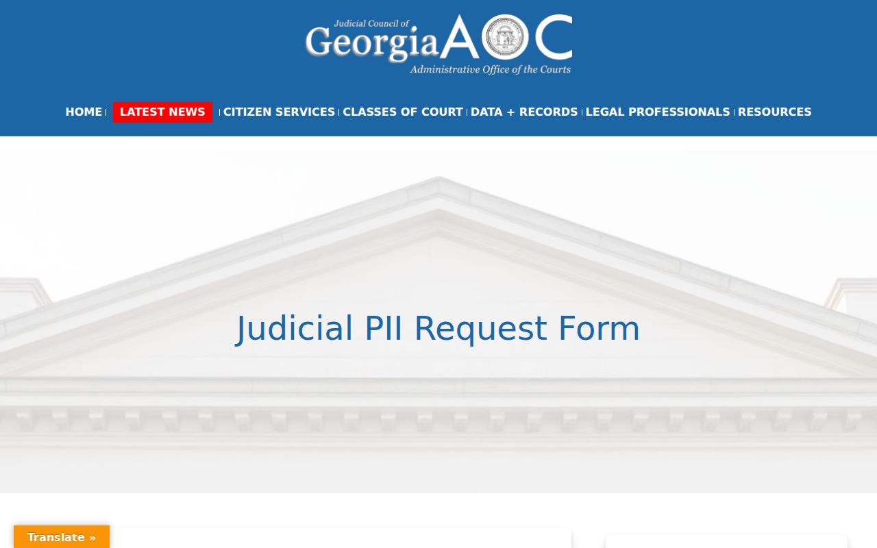 Ware County criminal docket judicial security rules