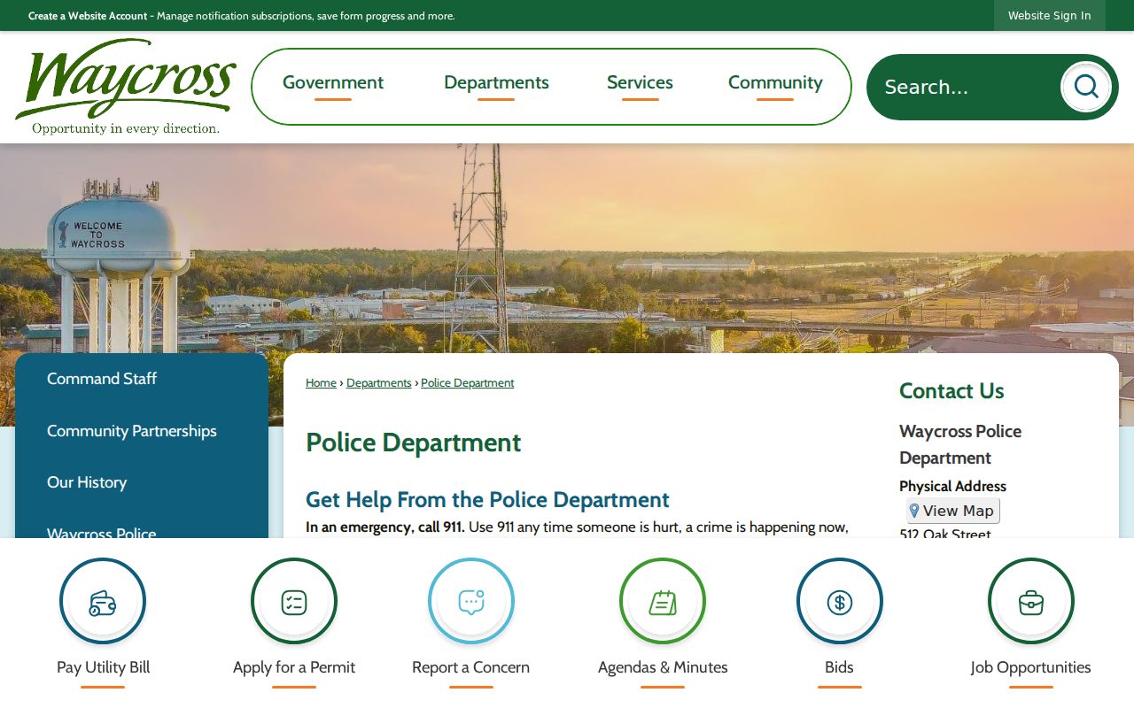Ware County traffic court records and Waycross Police Records