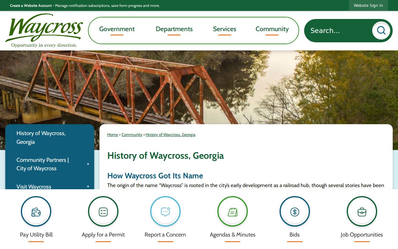 Waycross court docket civic history and City Hall